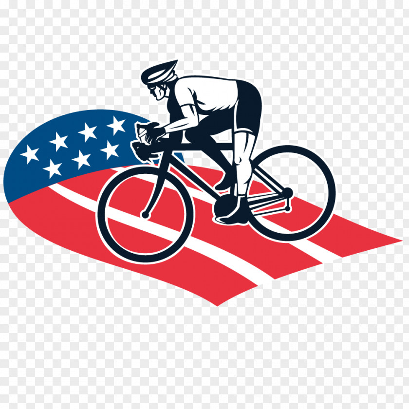 Vector Men Bike Race Cycling Racing Bicycle Illustration PNG