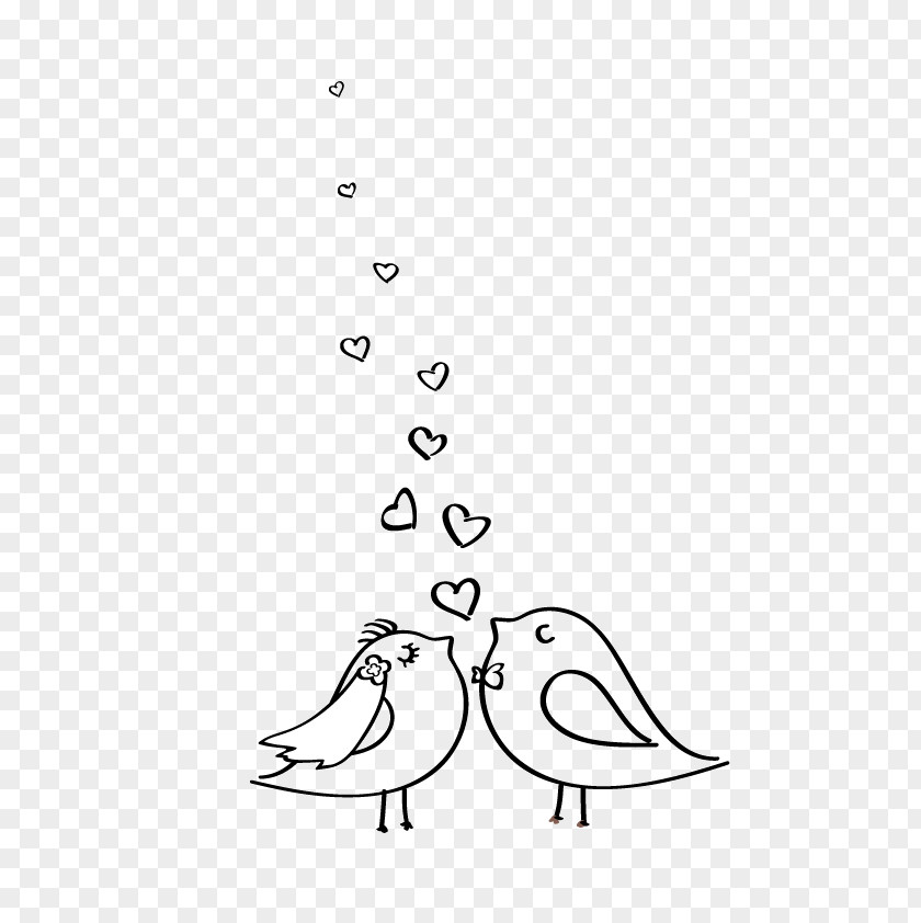 Bird Marriage Drawing Engagement PNG