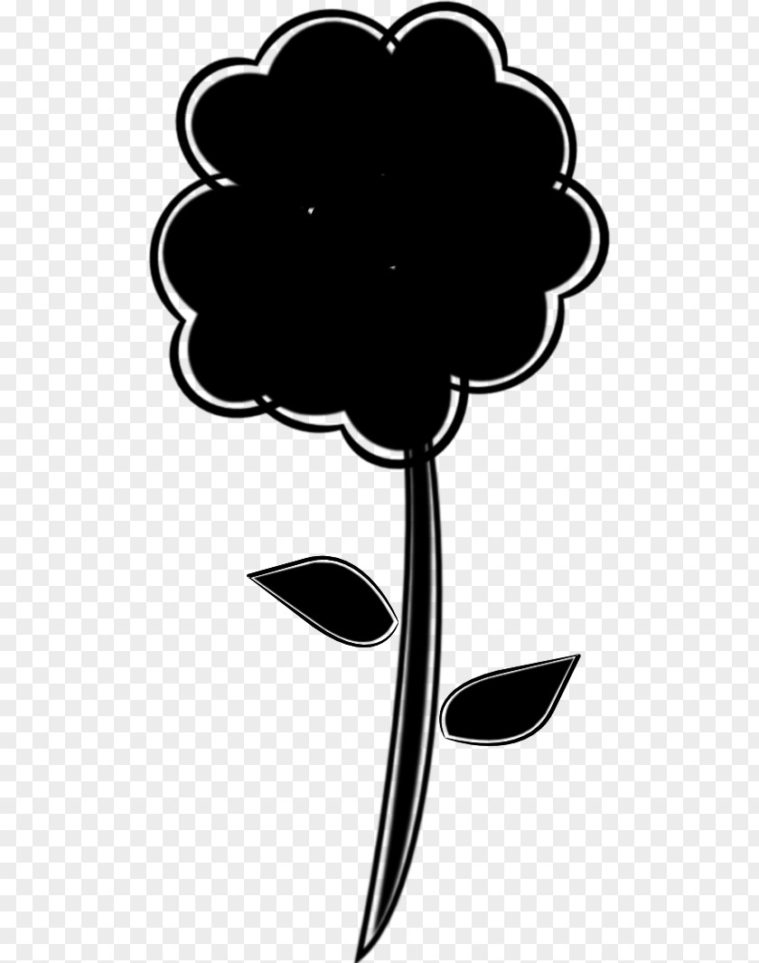 Clip Art Silhouette Flowering Plant Plants Black M PNG