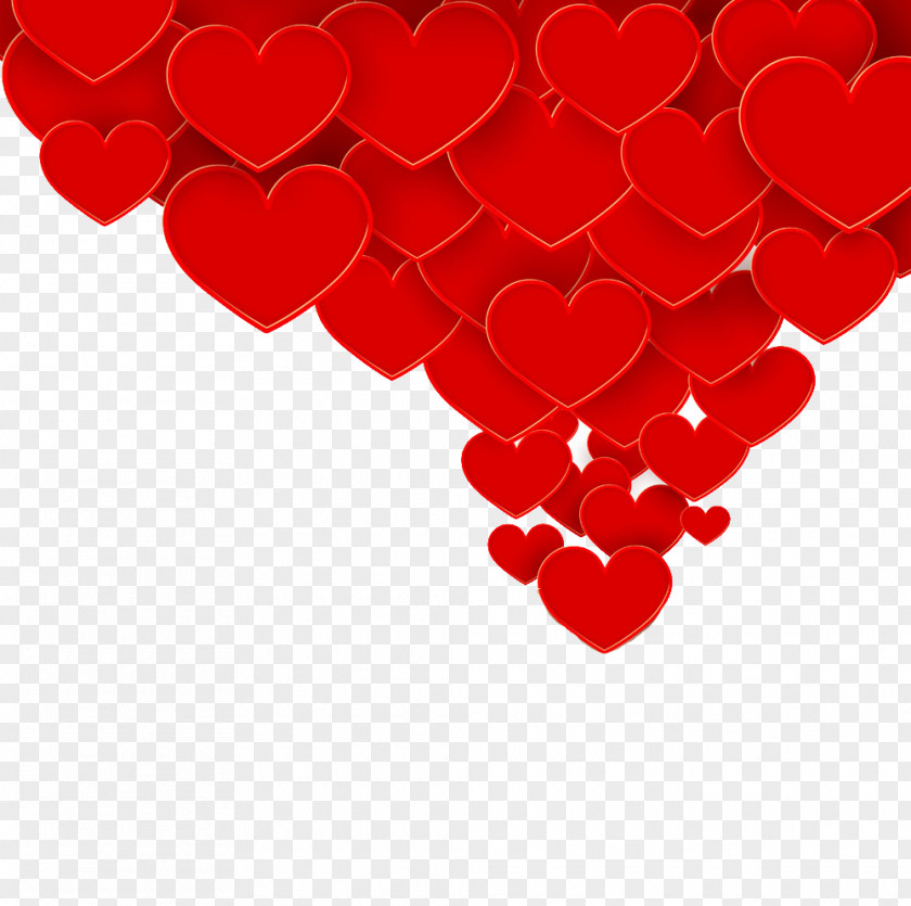 Gift Boxes Flying Red Heart Pictures Euclidean Vector Valentine's Day PNG