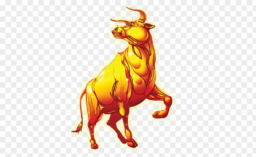 Golden Cow Chinese Zodiac Stock Pixiu Ox Sexagenary Cycle PNG