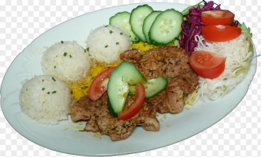 Rice Cooked Kebab Asian Cuisine Plate Lunch PNG