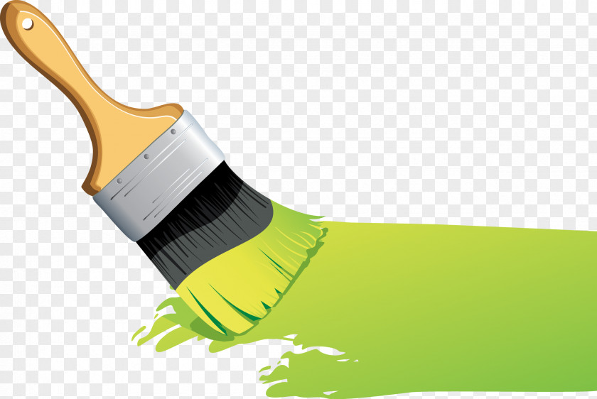 Seven Color Spray Brush Paintbrush PNG