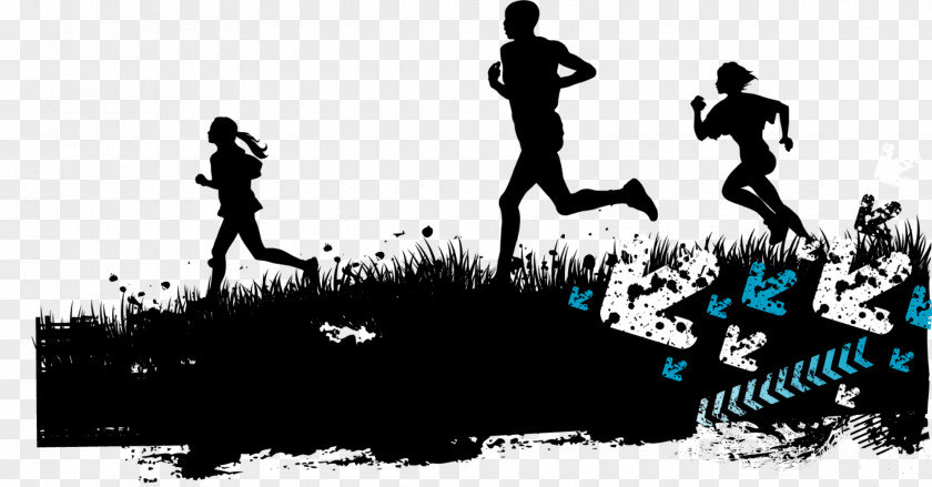 Students Running Back Silhouette Sport Illustration PNG