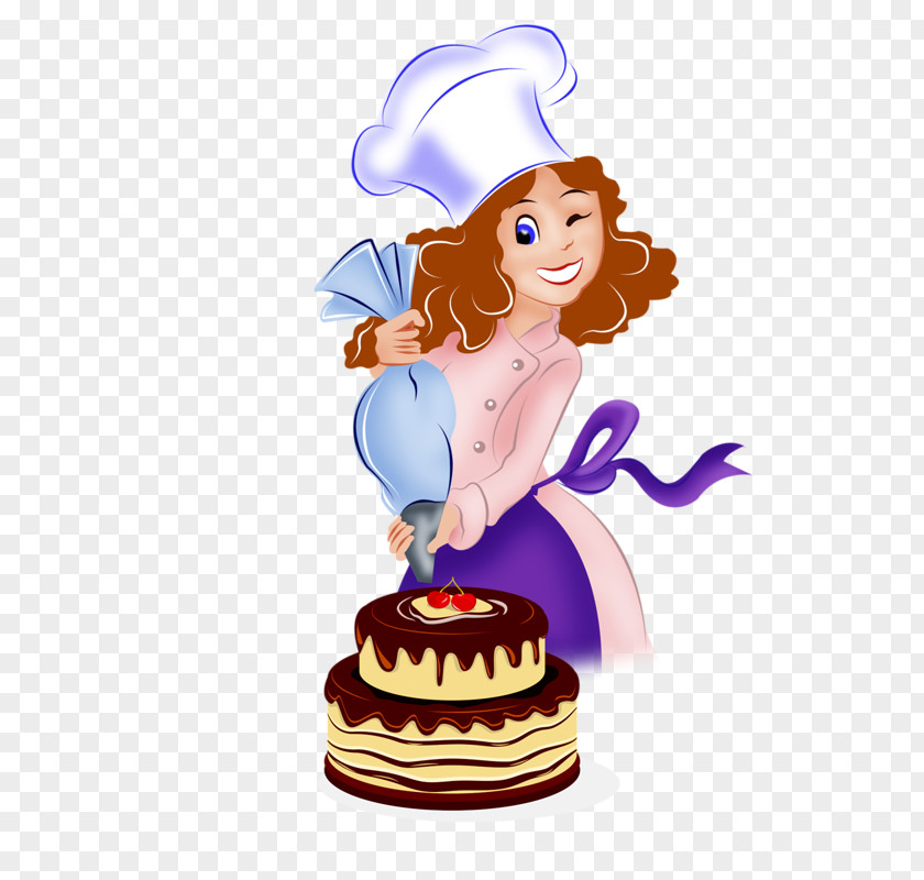 Cake Pastry Chef Cook Drawing Clip Art PNG