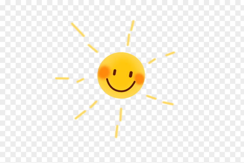 Cartoon Sun Smiley Yellow Text Messaging Font PNG