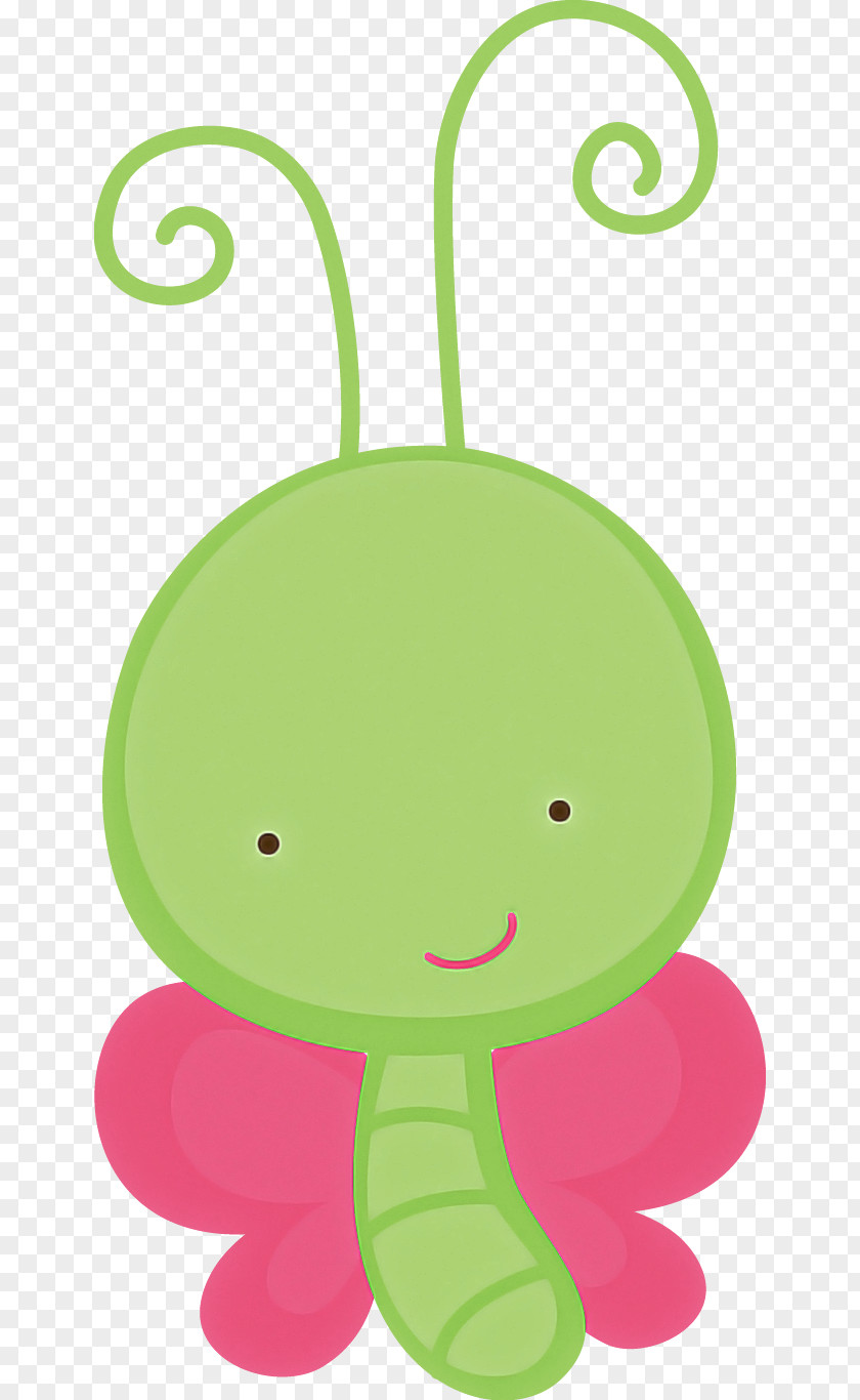 Green Cartoon Plant Smile PNG