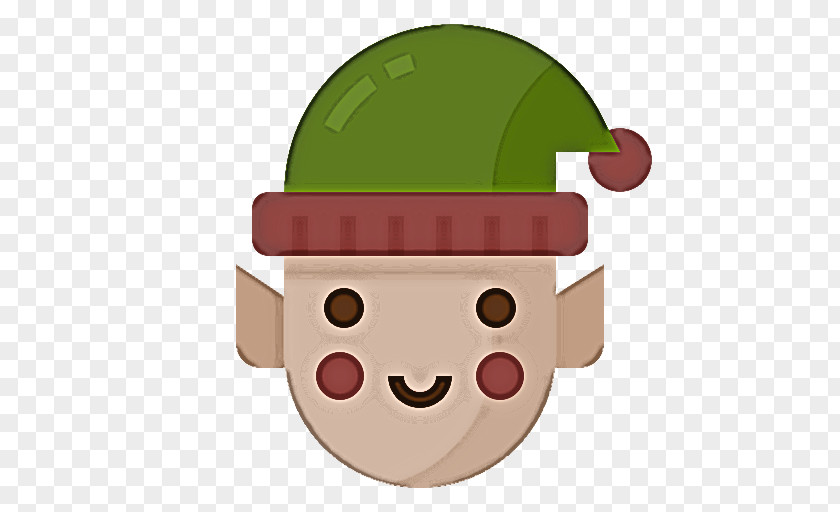 Hat Smile Cartoon Green Head Nose Headgear PNG