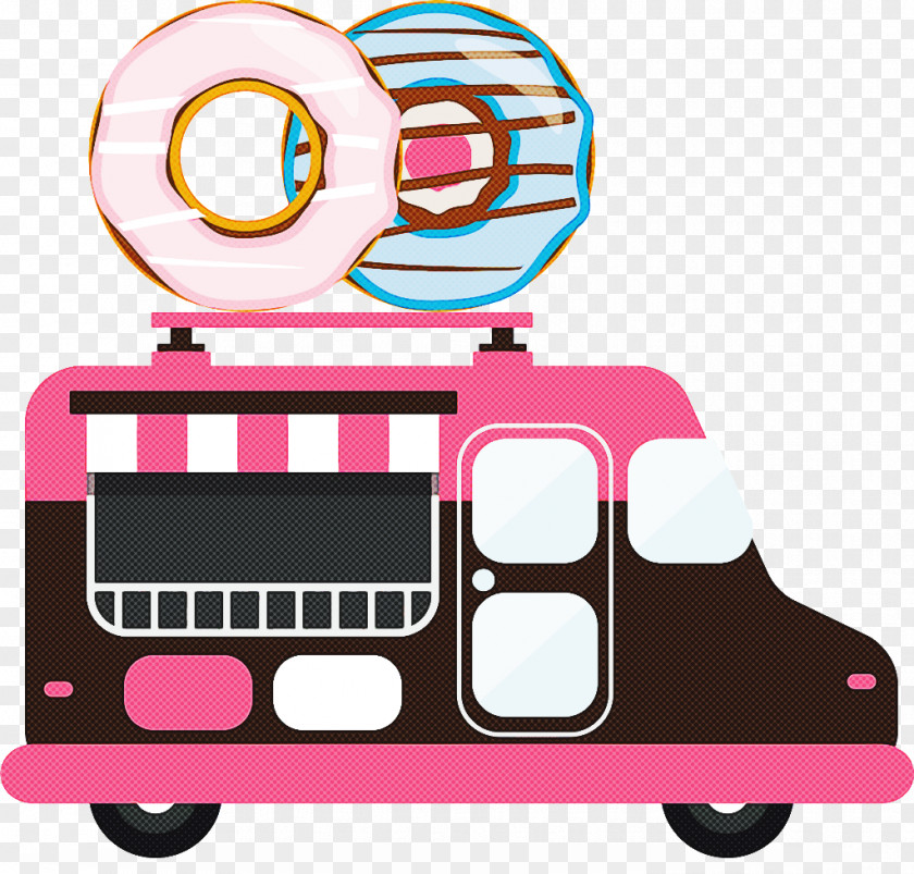 Pink Transport Vehicle Line Rolling PNG