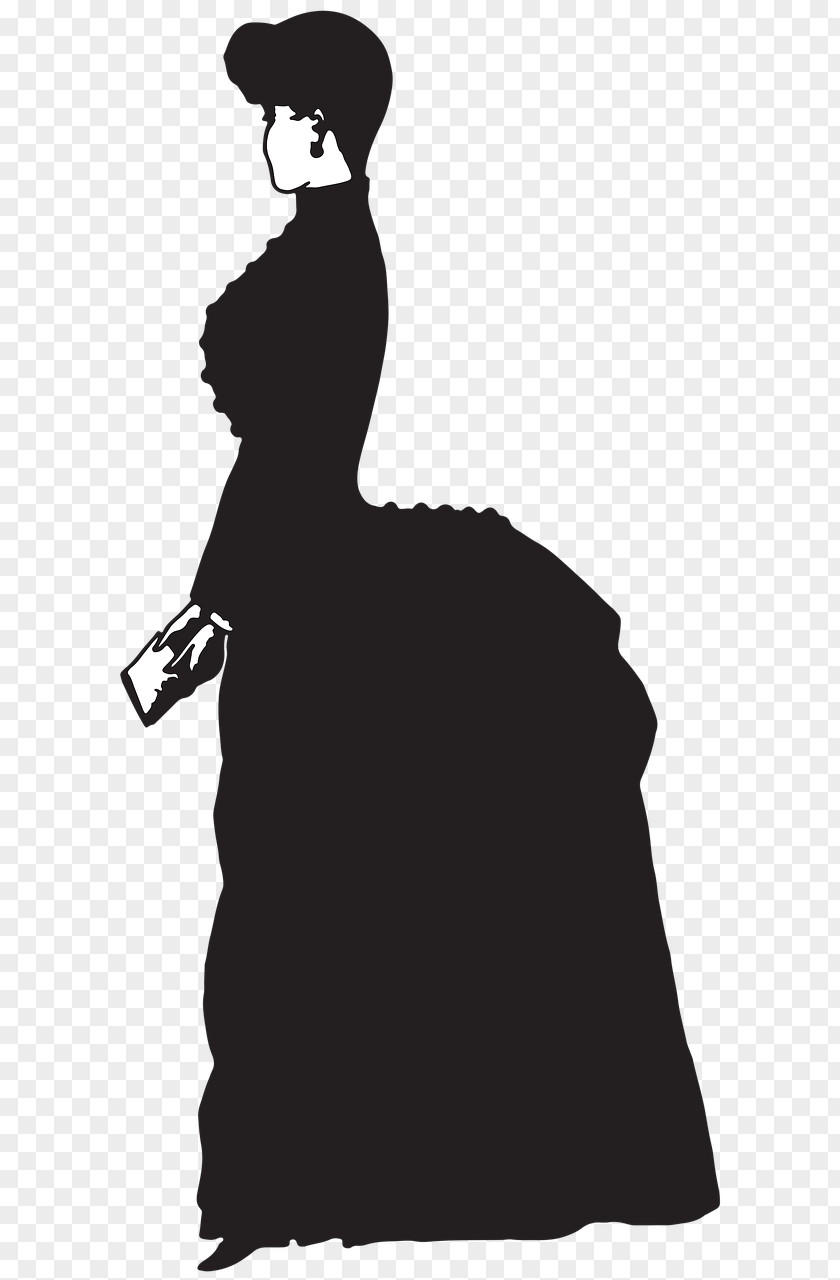 Silhouette Old-Fashioned Silhouettes Clip Art PNG