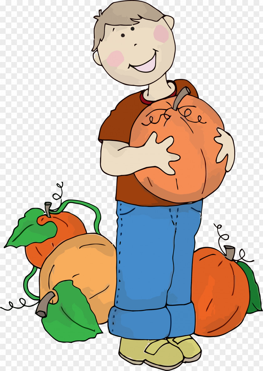 Vegetable Carrot Kid Thanksgving Pumpin PNG