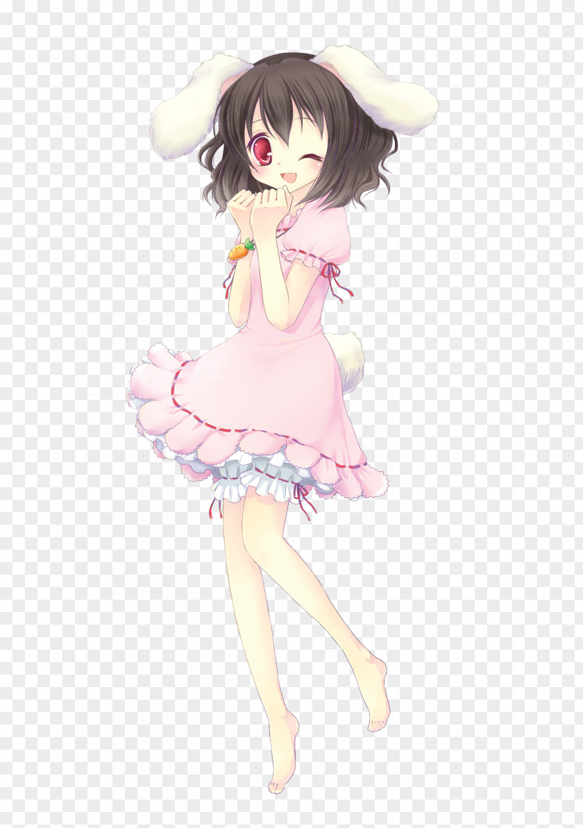 Bunny Ears Tewi Inaba Cosplay Human Hair Color Brown PNG