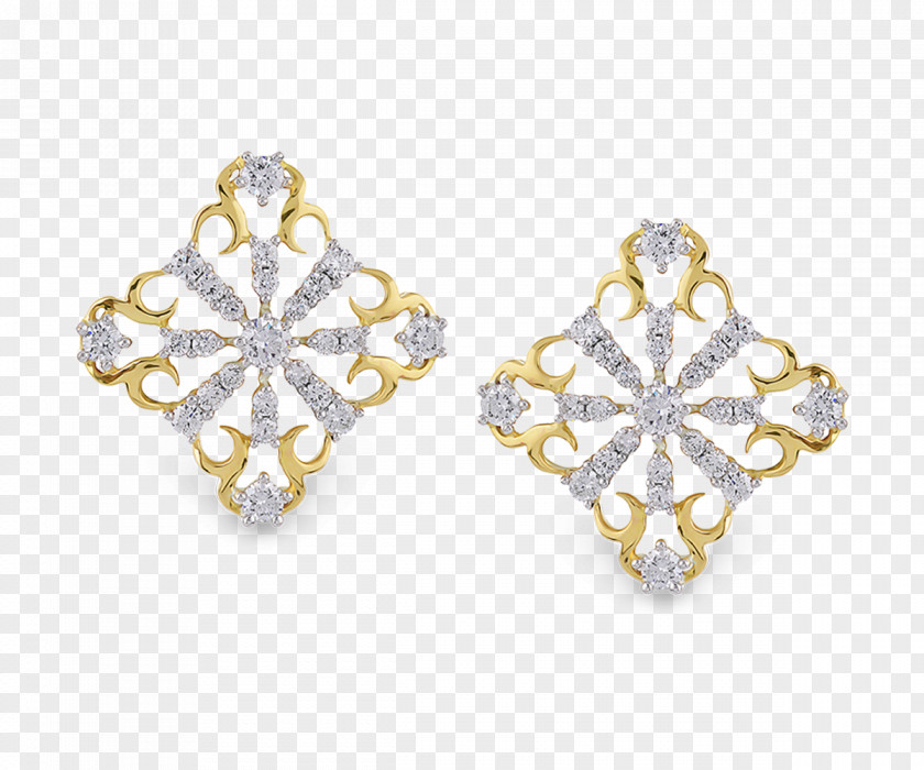 Diamond Stud Earrings Earring Orra Jewellery Imitation Gemstones & Rhinestones Gold PNG