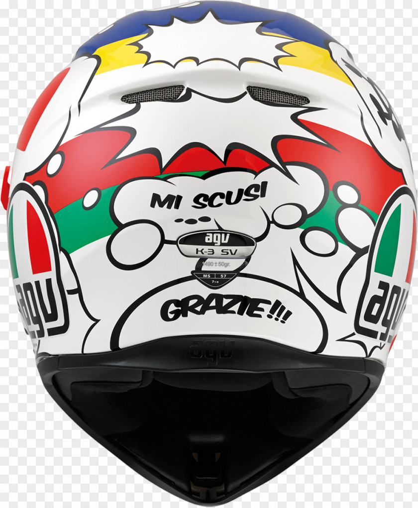 Motorcycle Helmets AGV Sports Group K3 SV Comic Helmet PNG