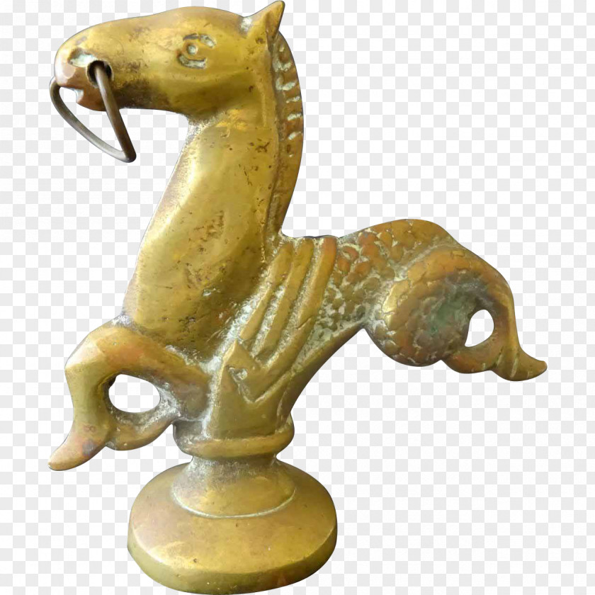 Seahorse Sculpture Statue Bronze Figurine 01504 PNG