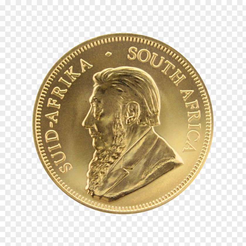 Coin Gold Krugerrand Silver PNG