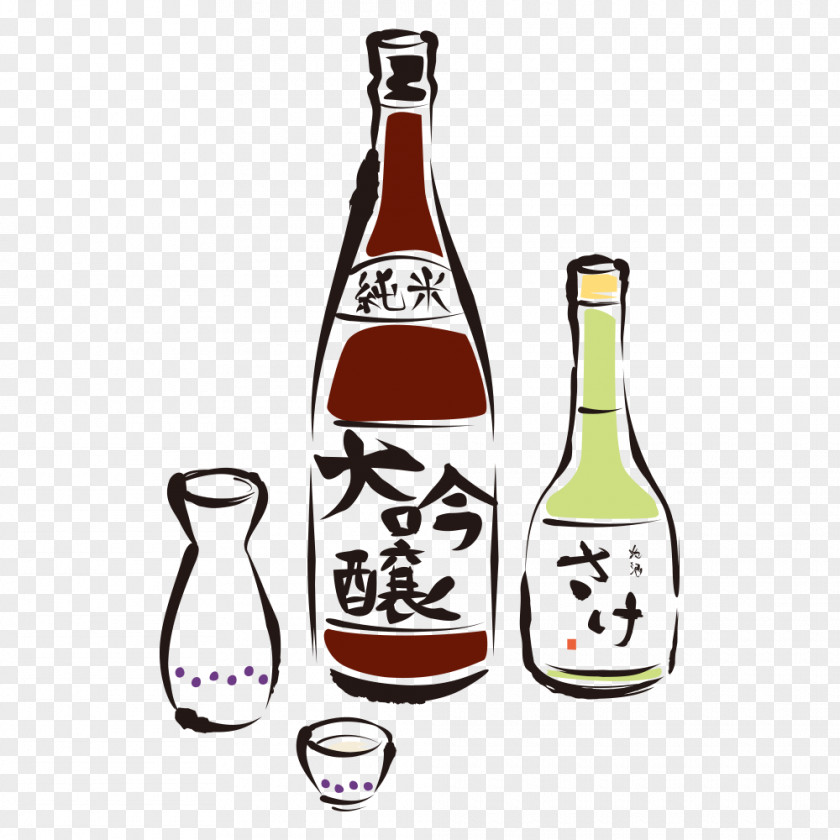 Good Wine Beer Sake Alcoholic Drink Tokkuri U71d7u9152 PNG