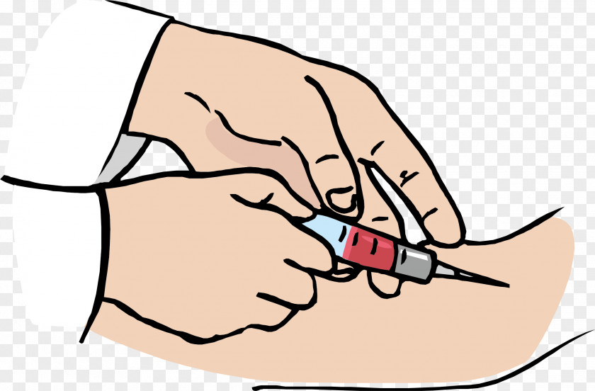 Injecting Doctor Drawing Blood Test Clip Art PNG