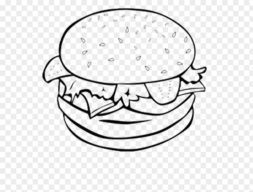 Junk Food Coloring Book Snack Colouring Pages PNG
