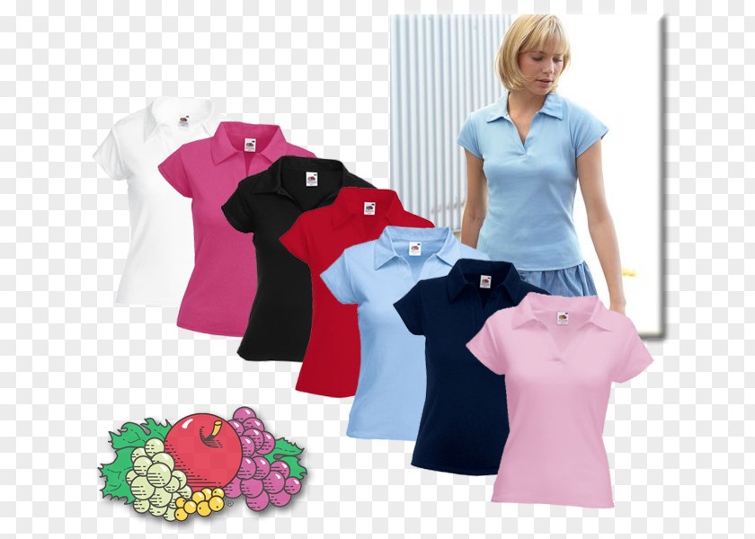 T-shirt Top Polo Shirt Fruit Of The Loom Sleeve PNG