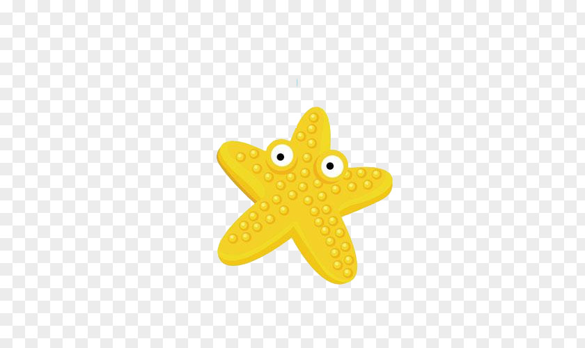 Yellow Starfish Material World Computer File PNG