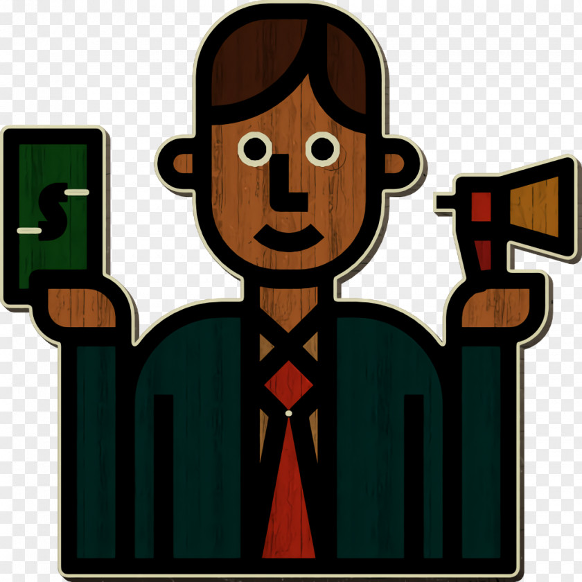 Profession Avatars Icon Salesman PNG