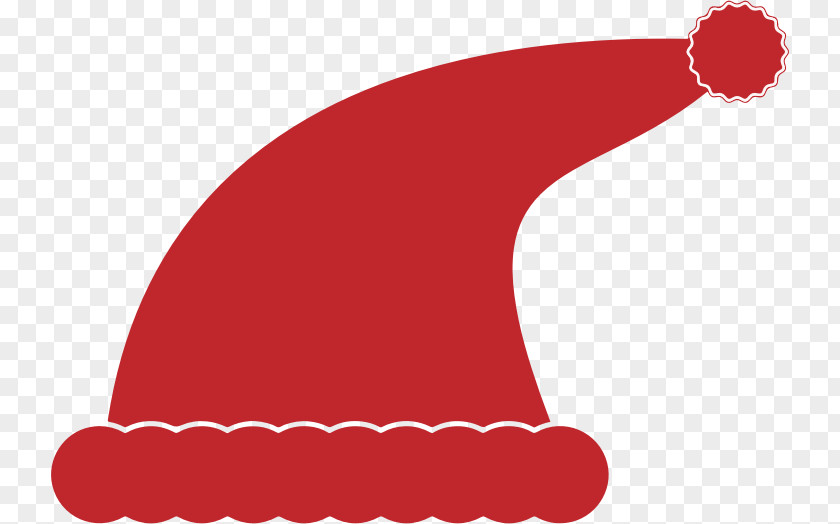 Red Festive Hat Clip Art PNG