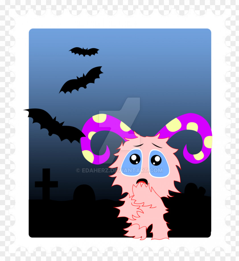 Scared Monster Illustration Cartoon Pink M Pattern Font PNG