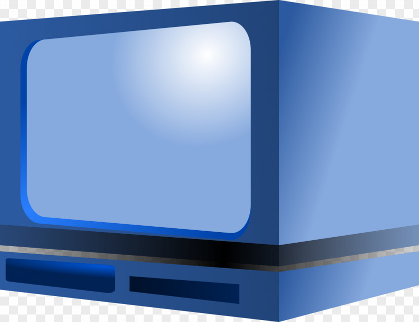 Blue TV Color Television Flat Panel Display LCD Clip Art PNG