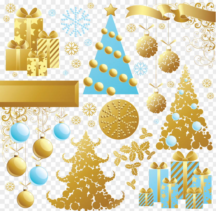 Elements Christmas Tree Ornament Gift PNG