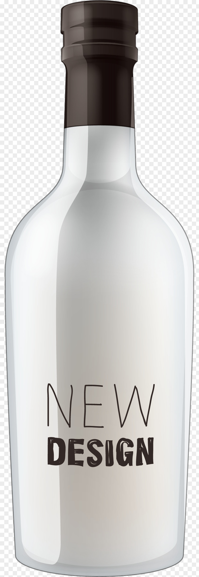 Transparent Bottle Decorative Pattern Graphic Design PNG