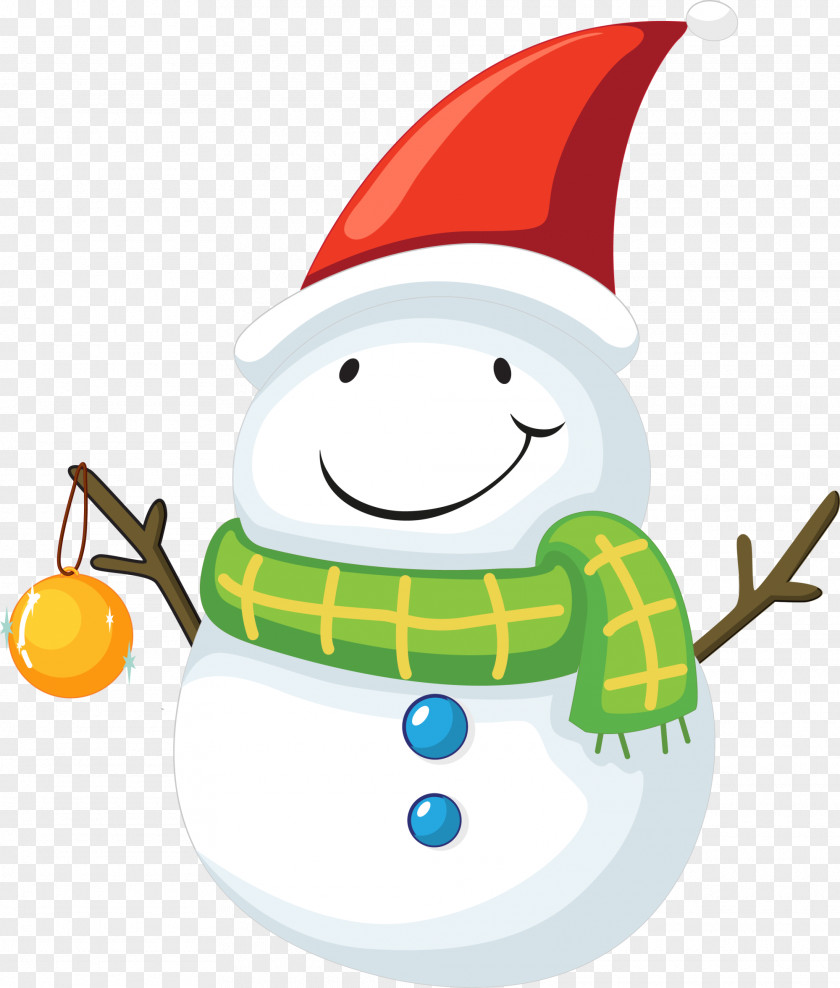 White Cartoon Snowman Santa Claus Christmas Elf Illustration PNG