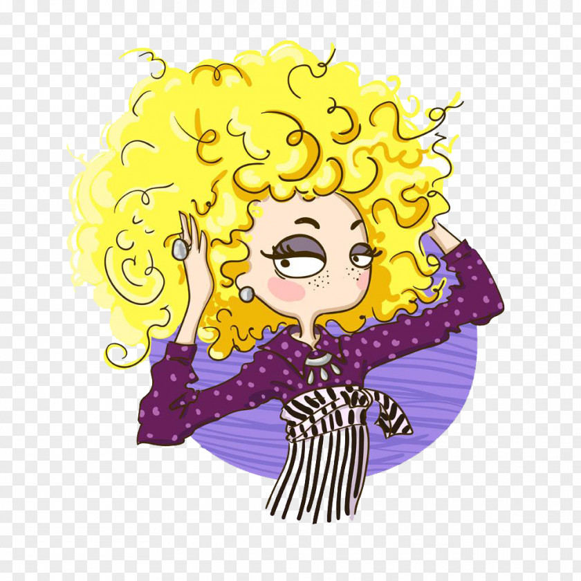 Yellow Hair Woman Leo Astrological Sign Signo Zodiac Horoscope PNG