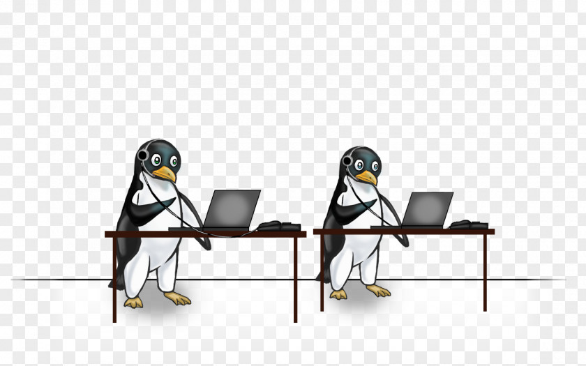 Penguin Human Behavior Product Design Line Cartoon PNG
