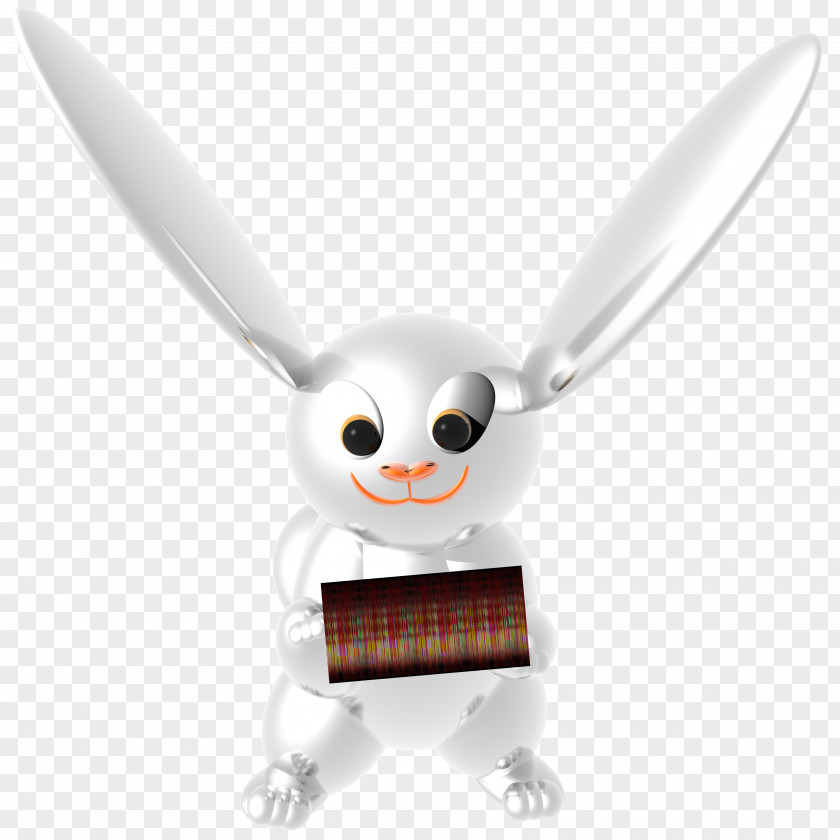 Technology Easter Bunny Figurine Animated Cartoon PNG