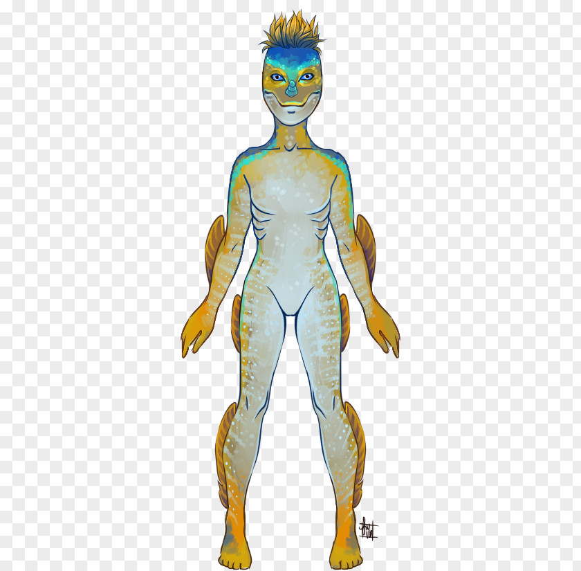 Yellow Fin Tuna Homo Sapiens Legendary Creature Cartoon Costume PNG