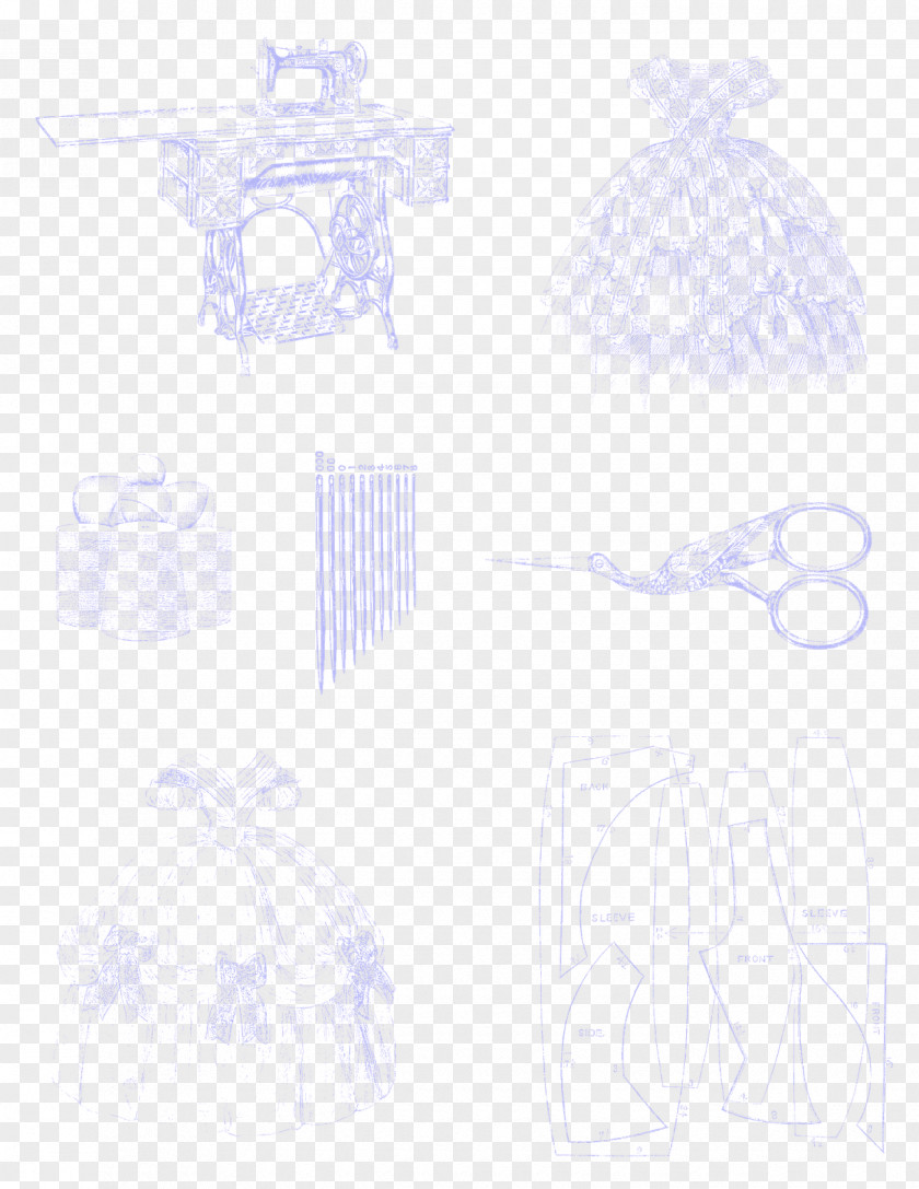 Design Sewing Machines Sketch PNG