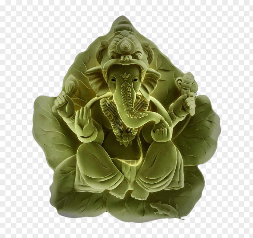 Ganapati Stone Carving Rock PNG