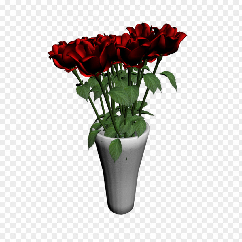 Roses Vase Garden Floral Design Cut Flowers PNG