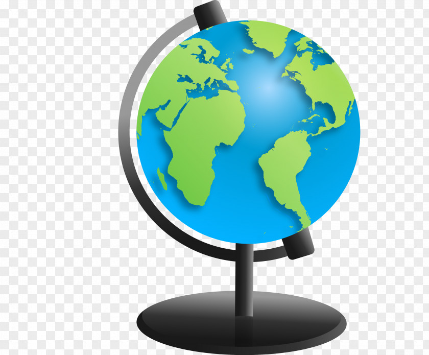 Vector Hand-painted Globe PNG