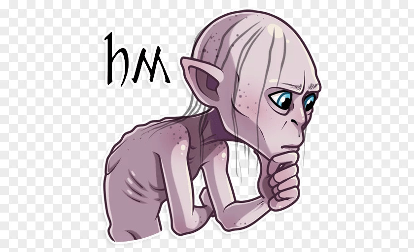 Cartoon Gollum Sticker Image Telegram H&M PNG