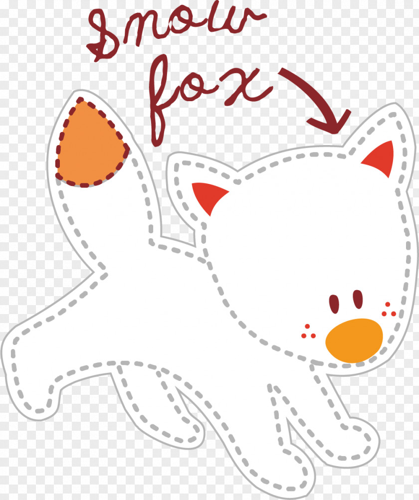 Hand Painted White Puppy Whiskers Dog Clip Art PNG