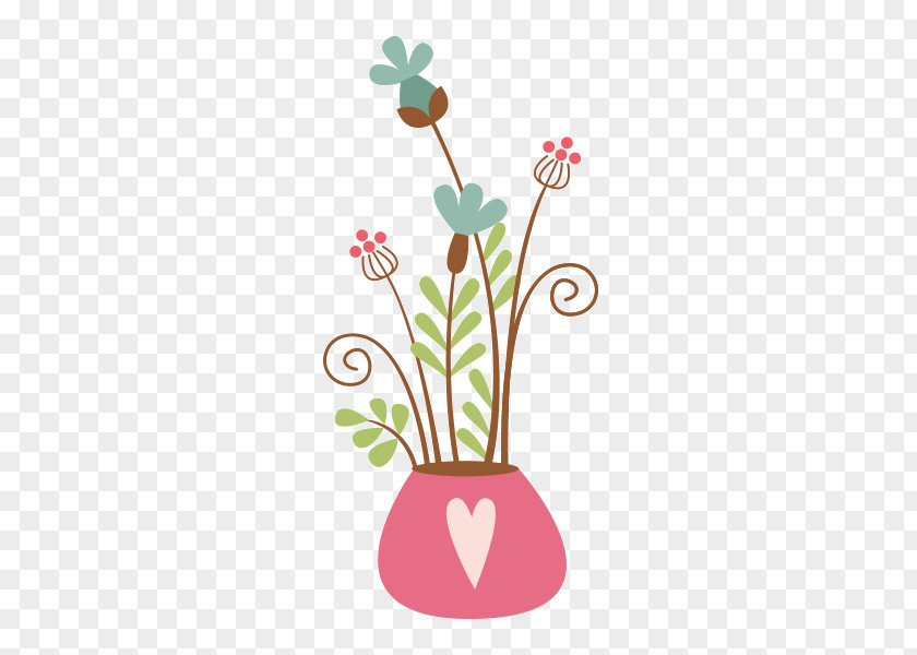 Vase A Of Flowers Glass PNG
