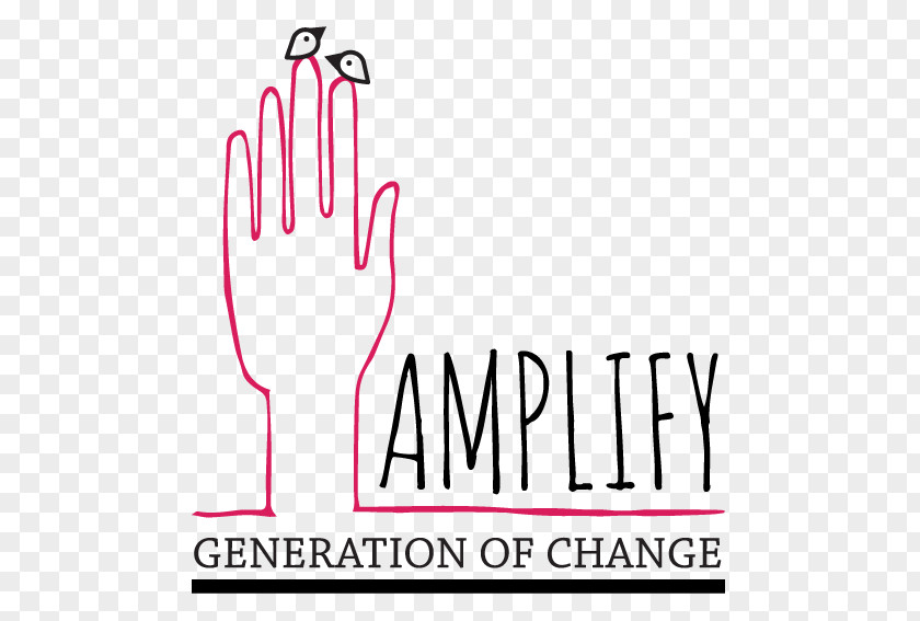 Amplify Flyer Logo Brand Thumb Line Font PNG