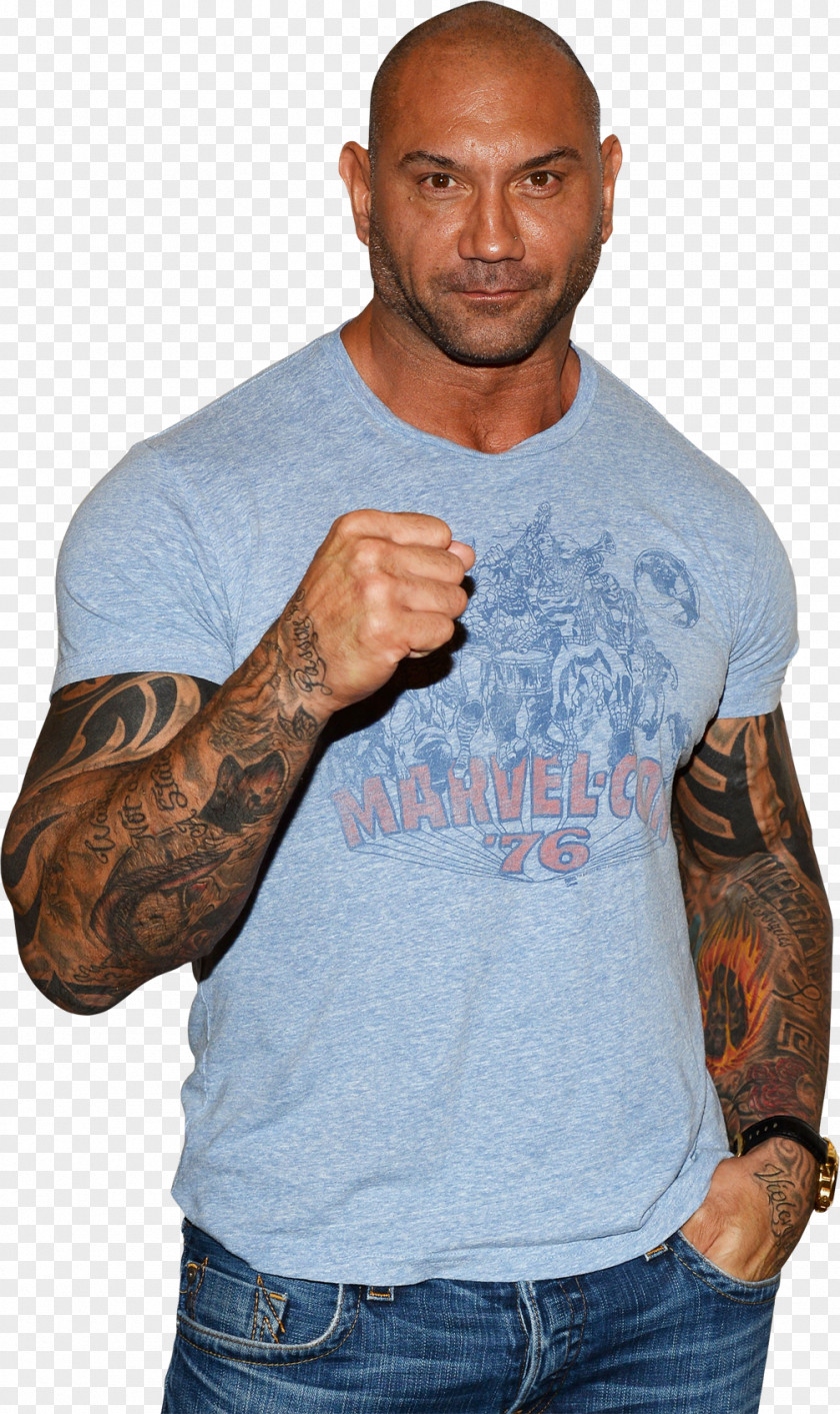 Dave Bautista Drax The Destroyer T-shirt Avengers: Infinity War Vision PNG