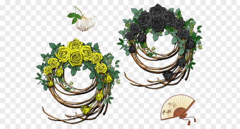 Flower Floral Design Black Rose Beach PNG