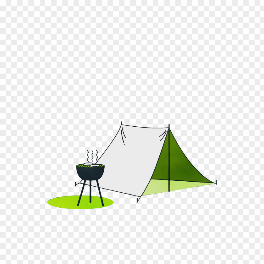 Leaf Line Angle Tent Green PNG