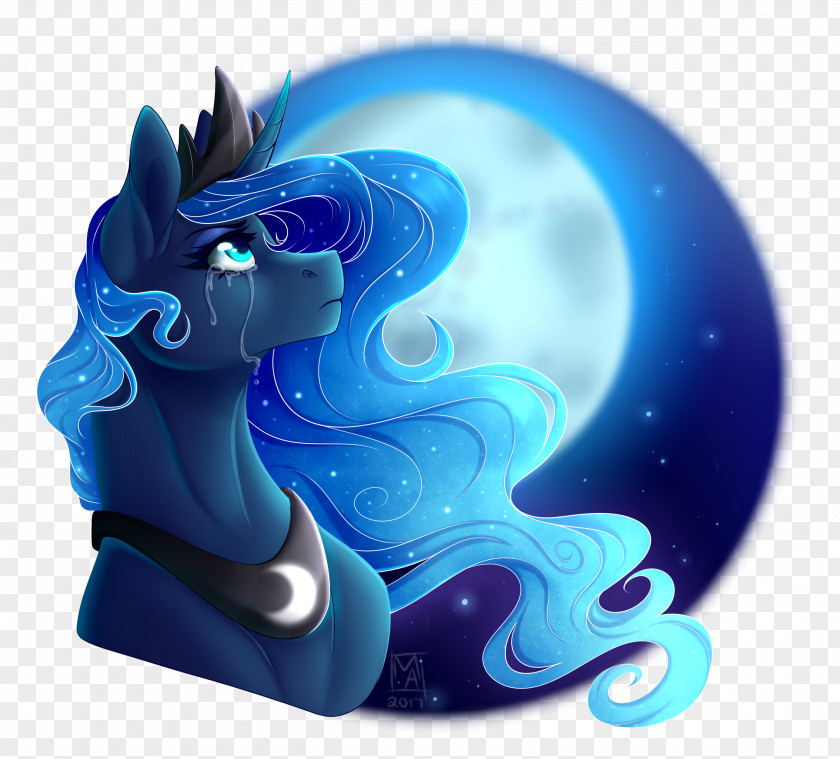 Princess Luna DeviantArt Cobalt Blue PNG