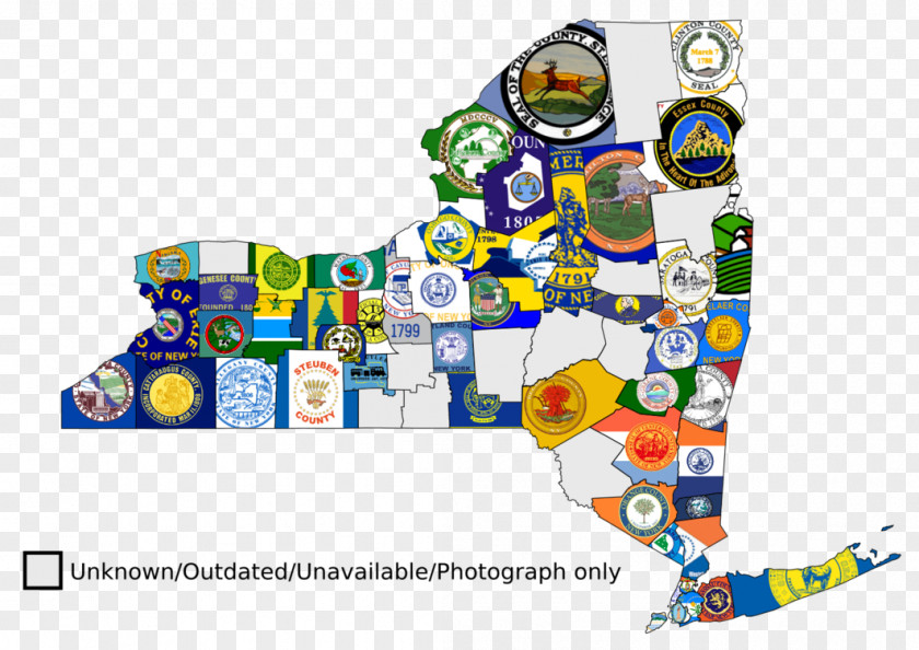 Flag Queens State Coat Of Arms New York Map PNG