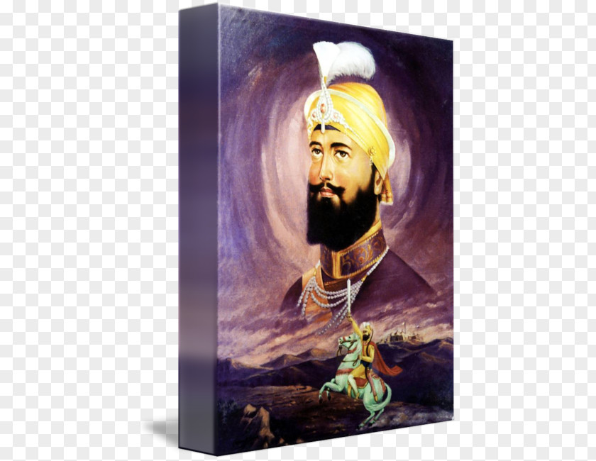 Guru Gobind Singh Painting Gallery Wrap Art Poster PNG